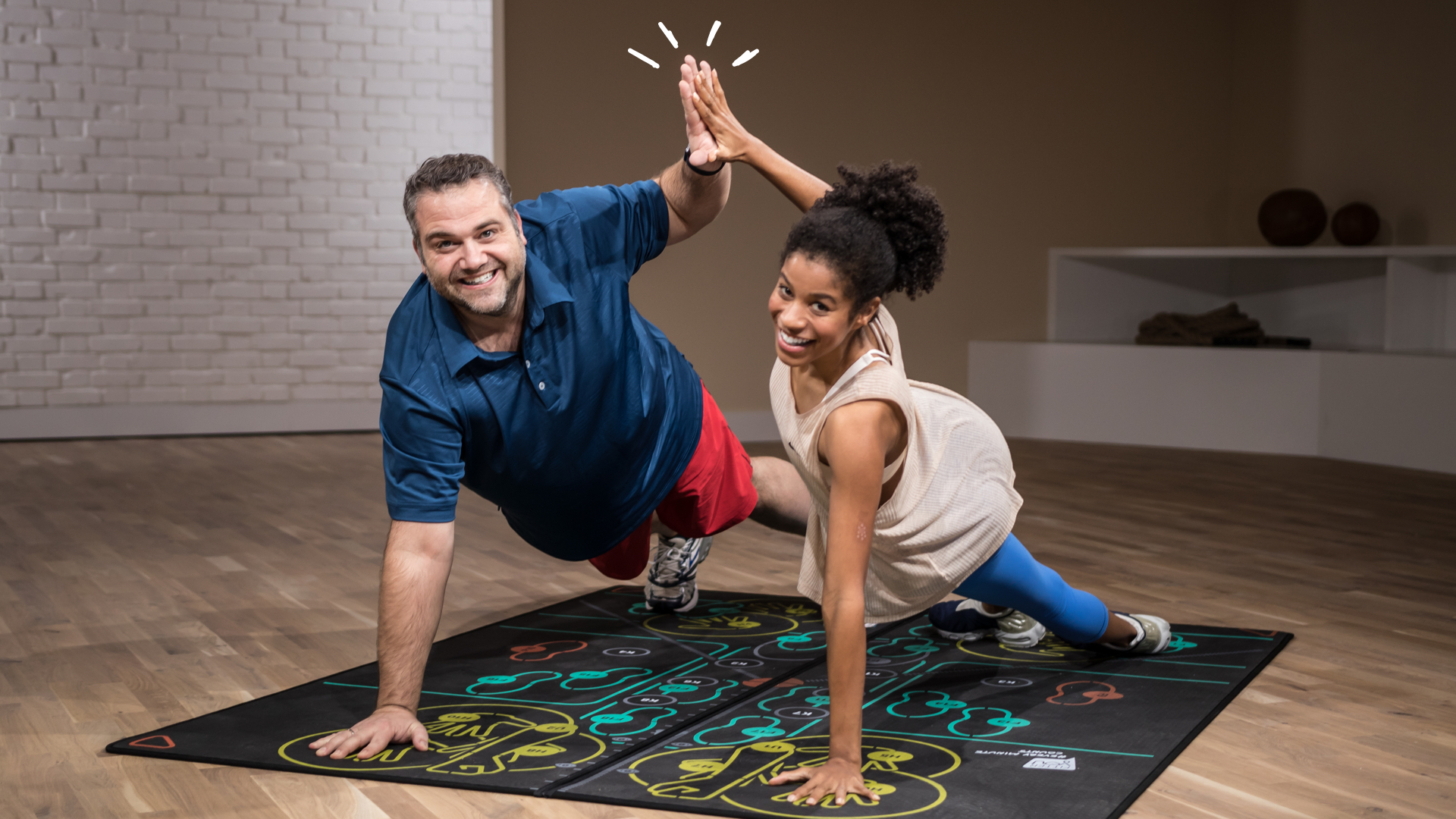 man und frau beim sport