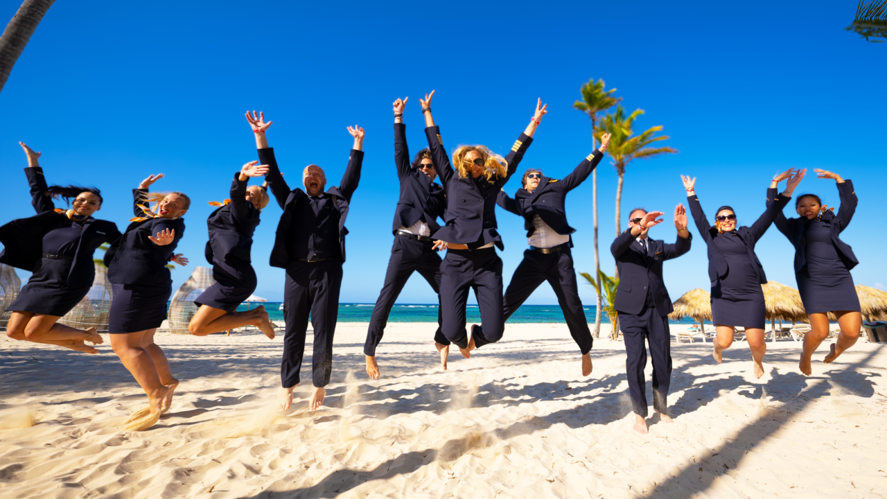 menschen die springen