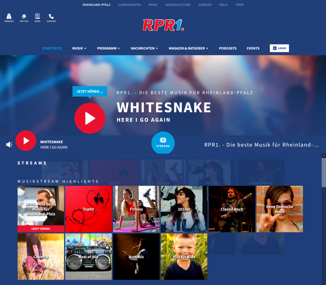 screenshot rpr1. webradio